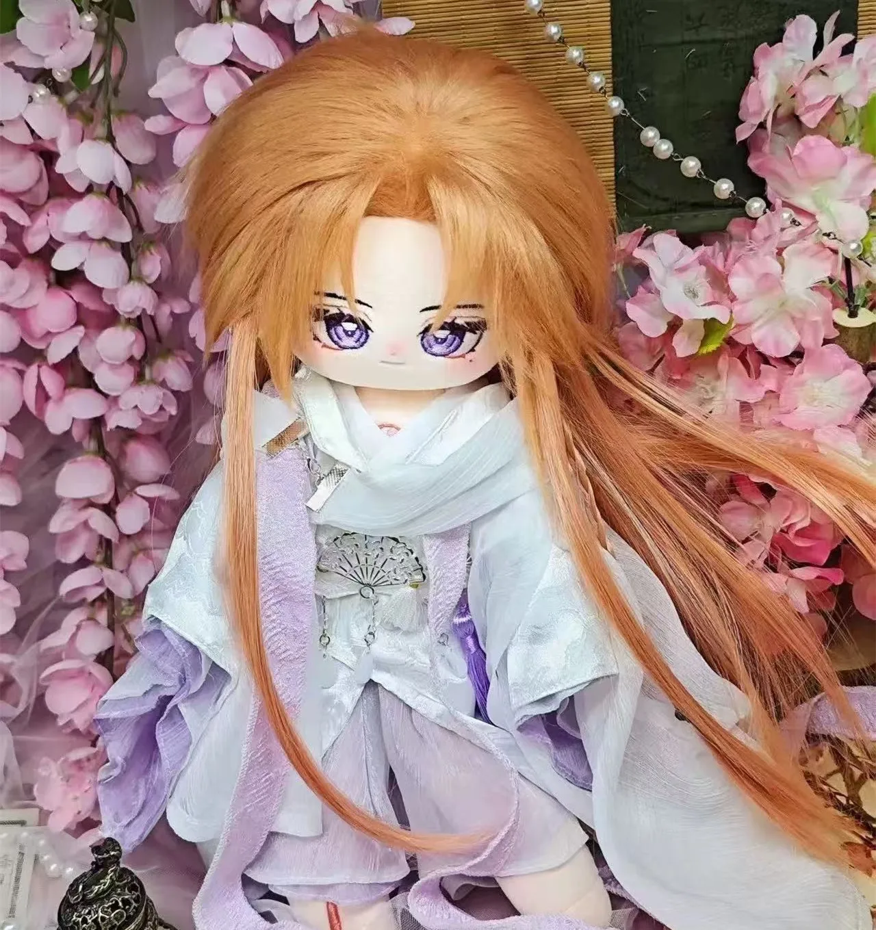30cm Anime No attributes Monster xue ji geng Stuffed Long Legs Hair Plushie Cotton Plush Doll Body Anime Figure Toy Kids Cosplay