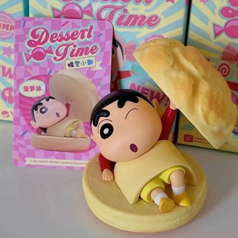 Crayon Shin-Chan Dessert Time Series Blind Box Surprise Action Cartoon Mysterious Surprise Box  Girl Christmas Birthday Gift