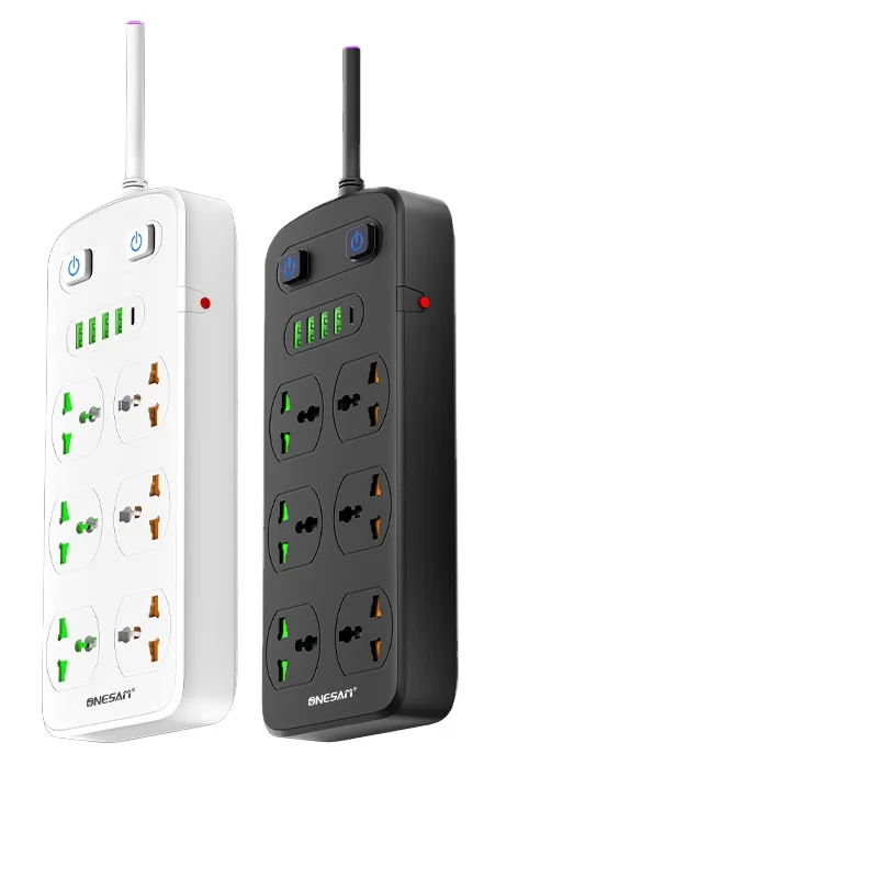 لوحة توصيل حماية من الحمل الزائد 4 USB مثبطات اللهب الأوروبية مع مقبس فتحة خاصة مع منع الصدمات الكهربائية