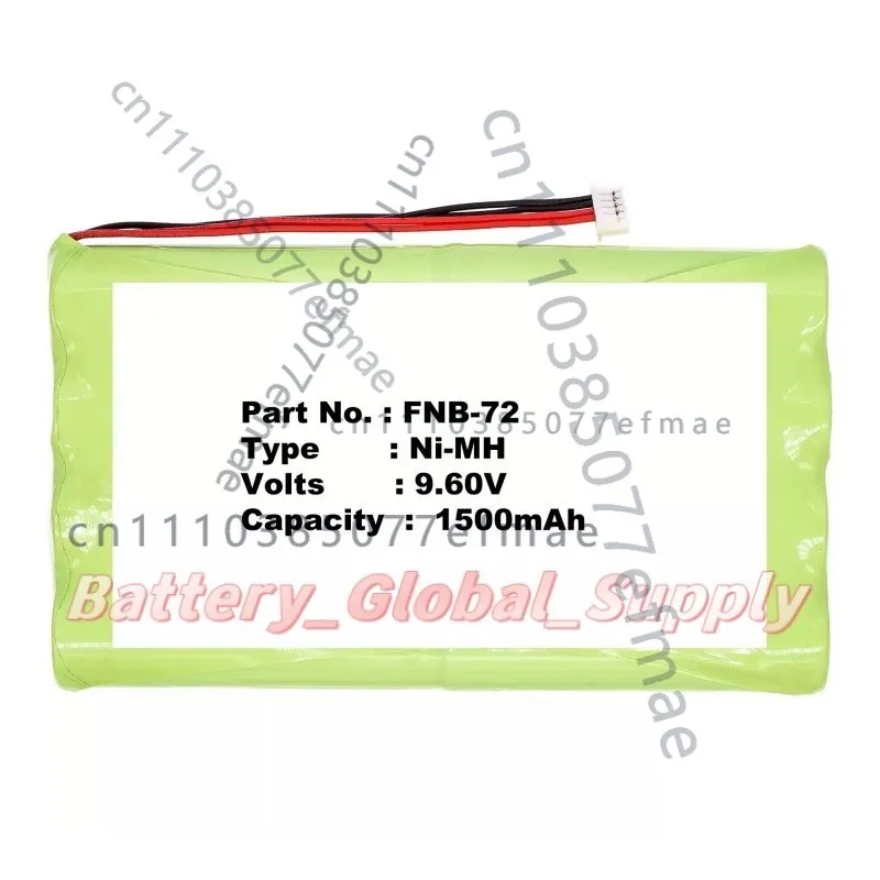 

Аккумулятор для Vertex FNB-72xh FT-817ND FT-818 SBR-32MH FNB-85 9.6V 1500mAh 1 шт.