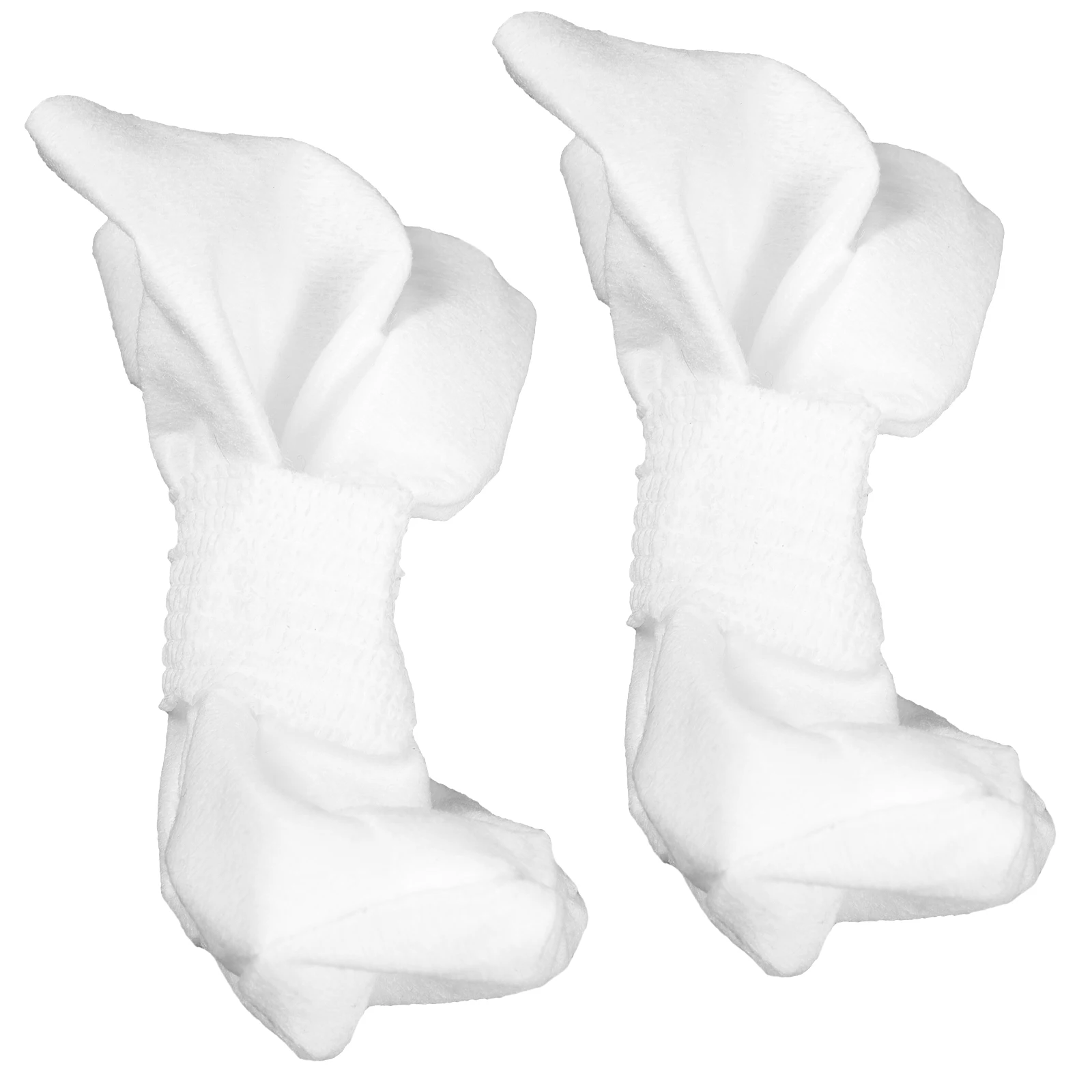 

4 Pcs Dog Disposable Boots Pet Covers Short Cloth Boots for Outdoor Small Puppy Shoes Protect Feet from Dirt Adjustable Strap No