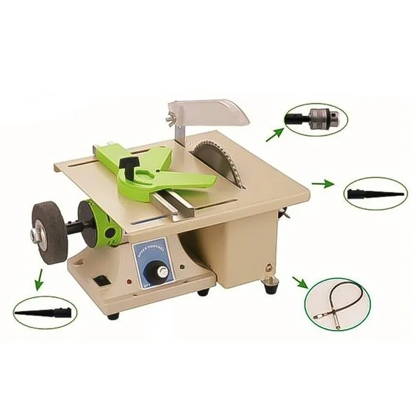 5 in 1 Multifunctional electric bench polishing machine jewelry mini saw universal tool cutter drill grinder