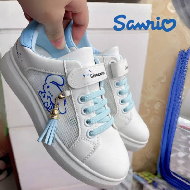 

Hot New Miniso Sanrioed Kawaii Kuromi Cinnamoroll Girls Shoes Cute Anime My Melody Sneakers Soft Bottom Anti-Slip Festival Gifts