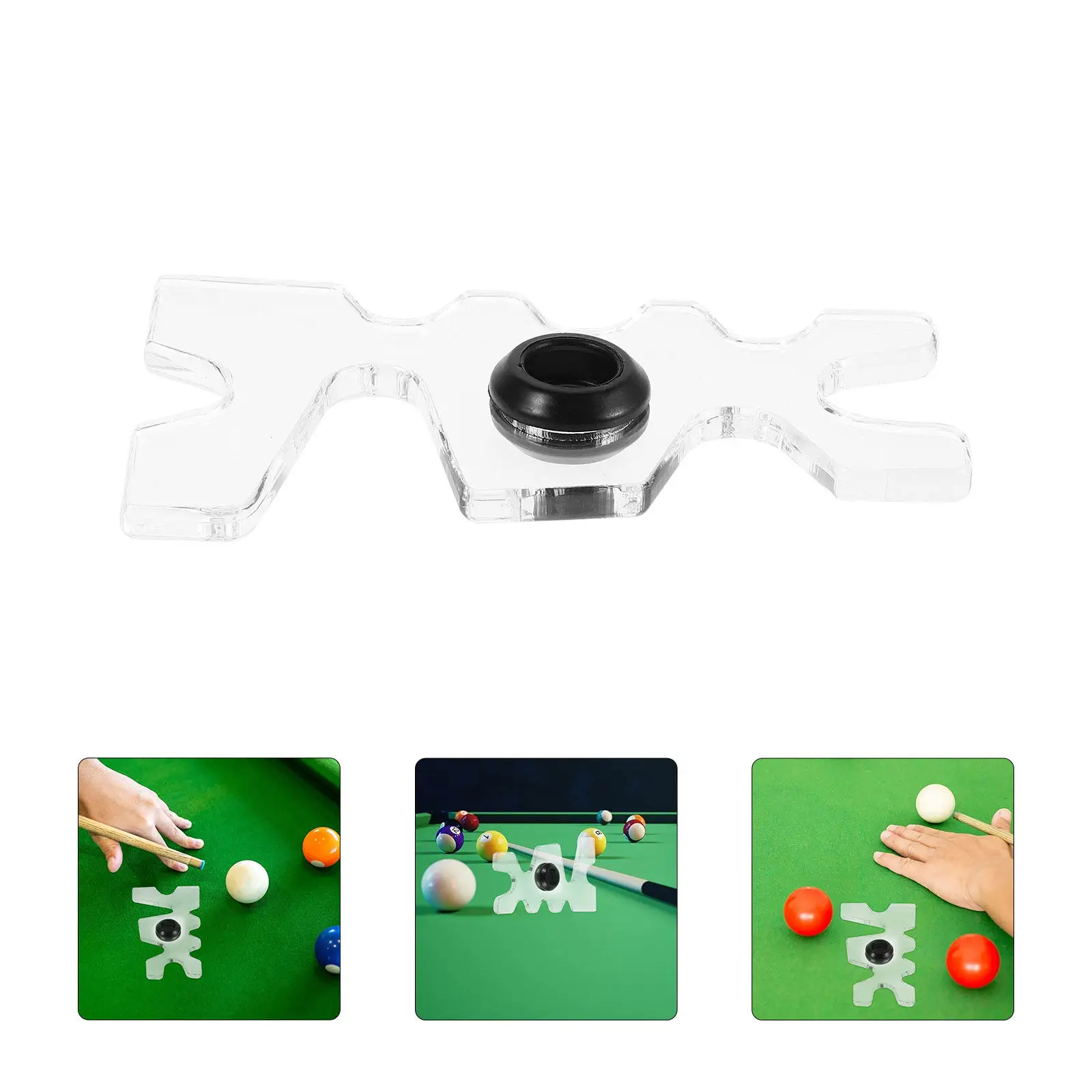 

Pool Cue Rack Acrylic Transparent Wall Mount for American Cues Organizes Billiard Sticks Efficiently Stable Design Quick Install