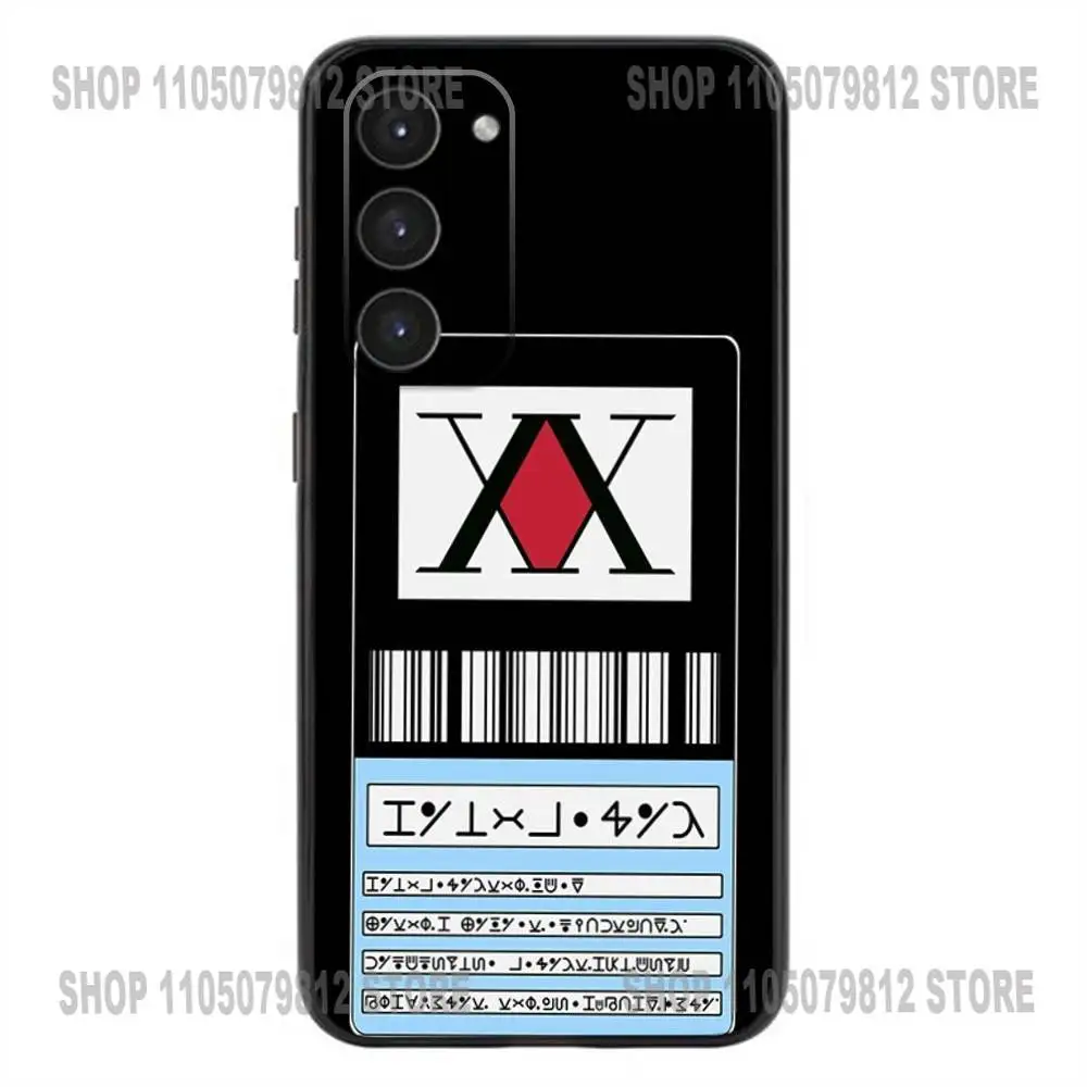 حافظة هاتف ترخيص Hxh Hunter X Hunter لهاتف سامسونج جالاكسي A20,21s,22,31,32,52,53,72,73,80,91 غطاء أسود من السيليكون الناعم