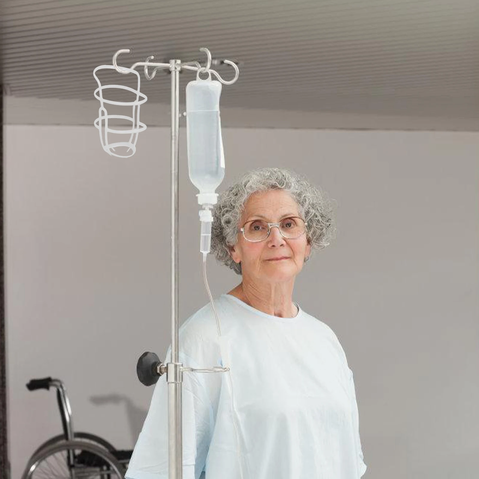 

40 шт., подвесная сетка для бутылок соленой, портативная сетчатая крышка для инфузии, прочный полипропиленовый материал, больничная клиника, сетчатая крышка для солевого телефона