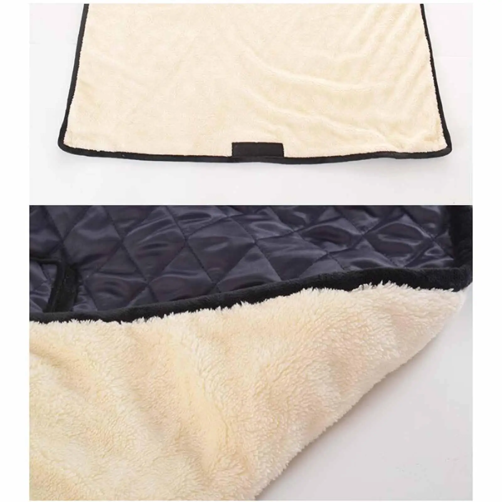 Outdoor Adult Blanket Lightweight Windproof Velvet Leg Warmer Lap Cover for Disability