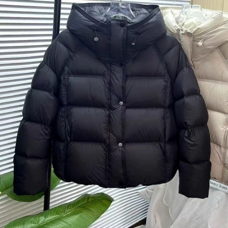 Unten Baumwolle Jacke Frau kurze Brot Design Warme Top2025 Winter Neue Lose Dicken Mantel Mode Parkas mit kapuze Schnee outwear Weibliche