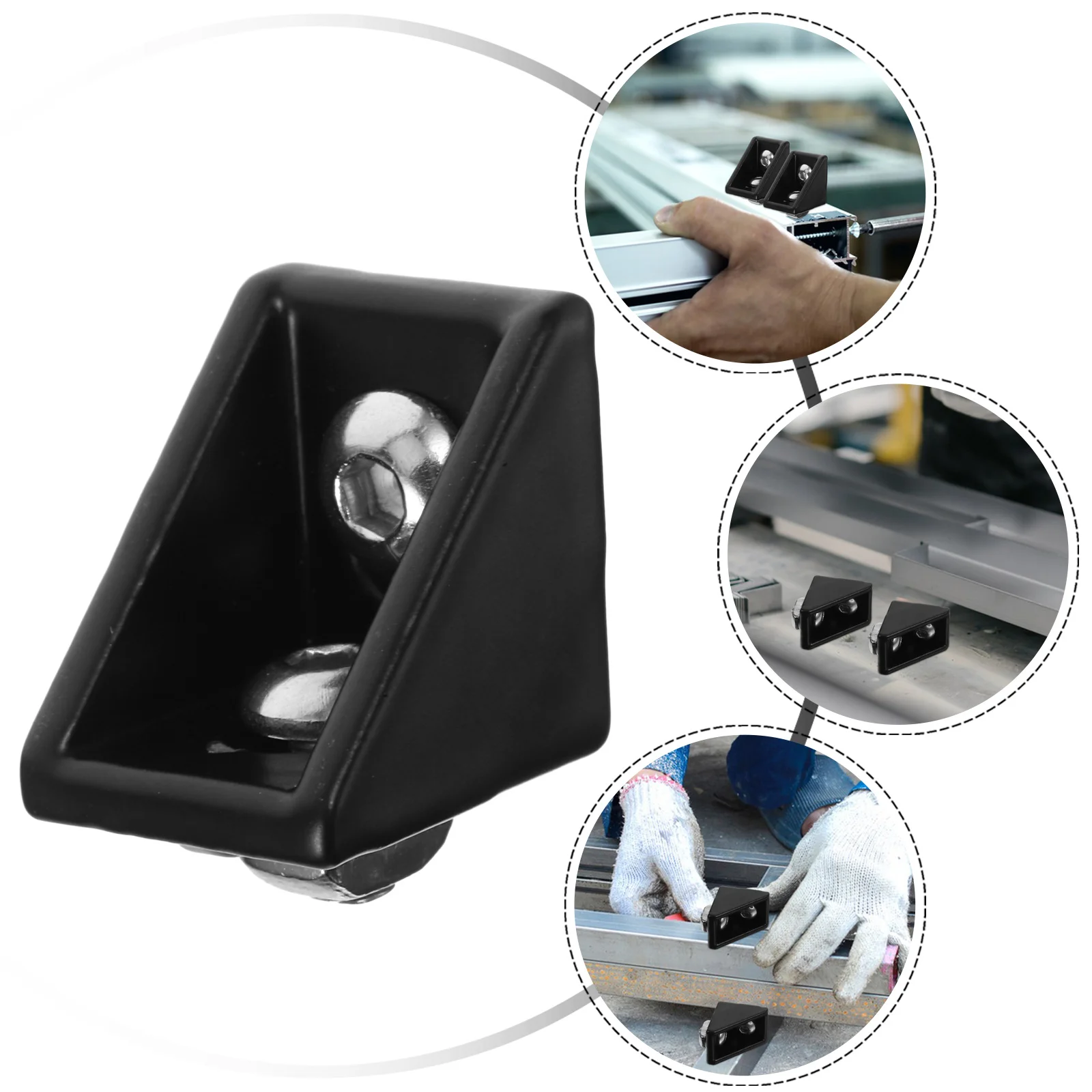 

20 set 2020 Aluminum Profile Corner L Bracket Connector For Diy Furniture Display Shelves Industrial Equipment Right Angle