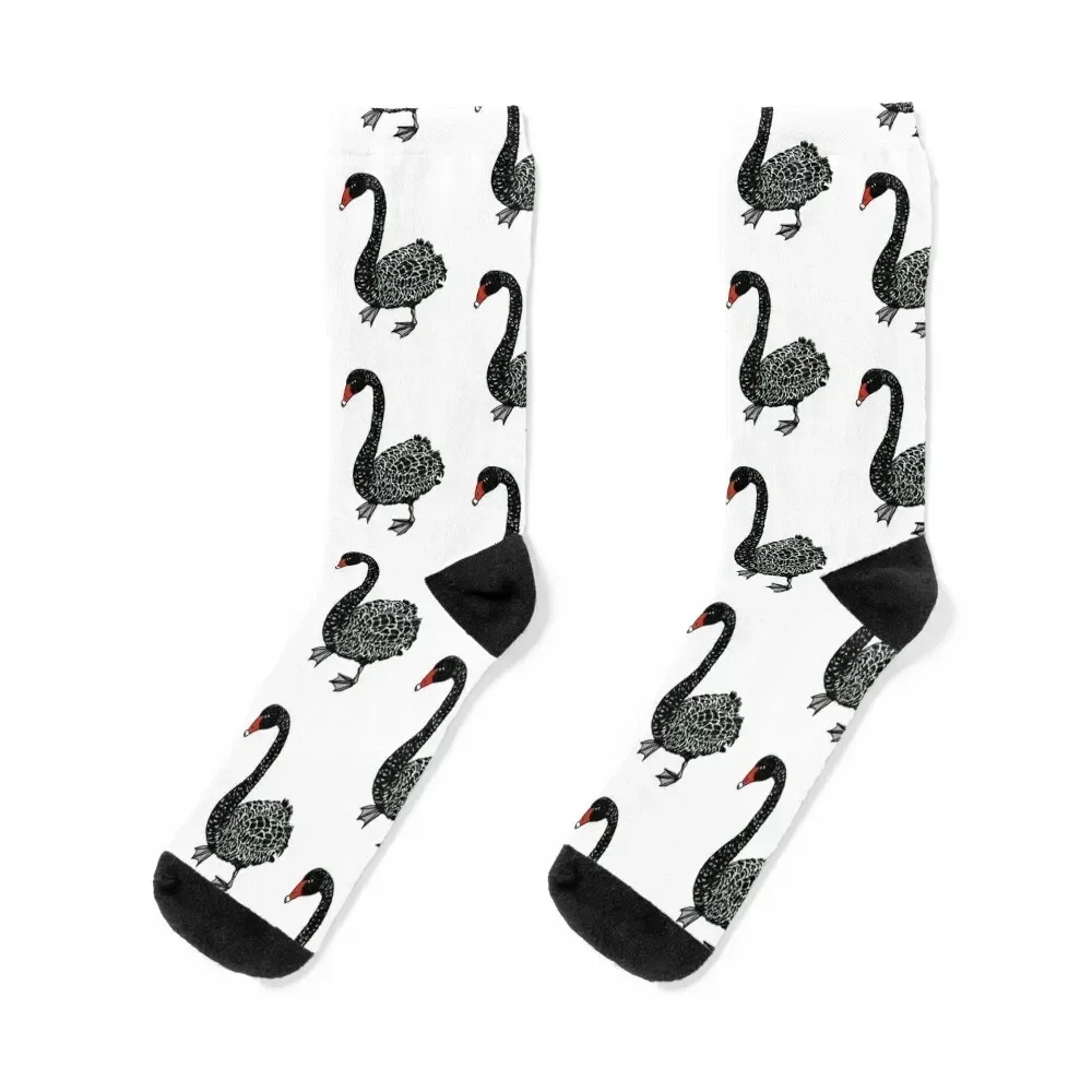 

Black Swan Socks hockey tennis japanese fashion funny sock Women Socks Men's
