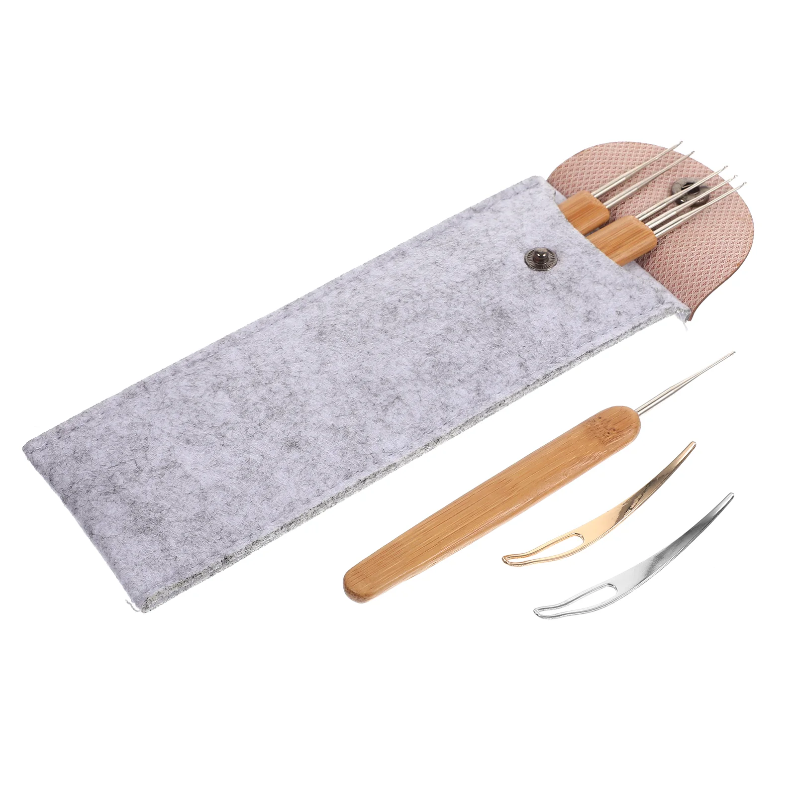 Dreadlock Crochet Professional Interlocking Tool Braid Needle Hook Bamboo for Hair