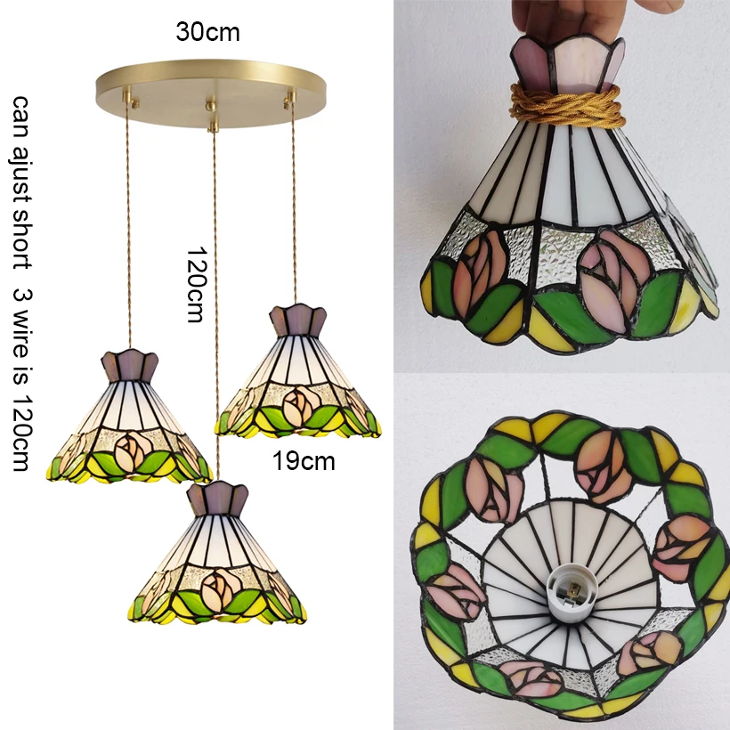Retro Tiffany kroonluchter plafondlampen woonkamer hanglamp decoratie eetkamer slaapkamer keuken loft hanglamp