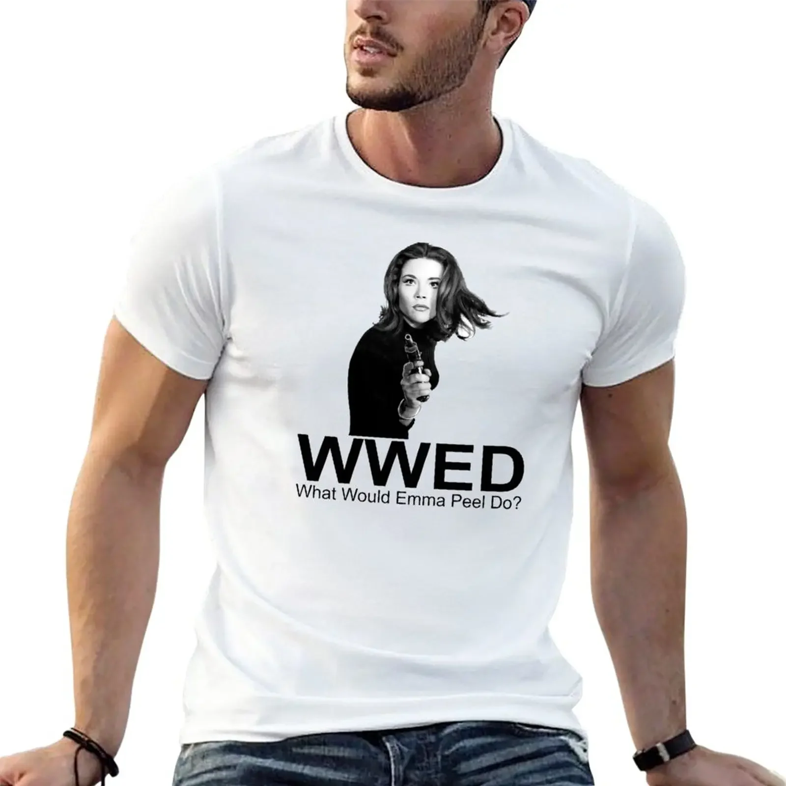 Emma Peel Emma Peel Emma Peel T-Shirt custom shirt quick drying plain t shirts men