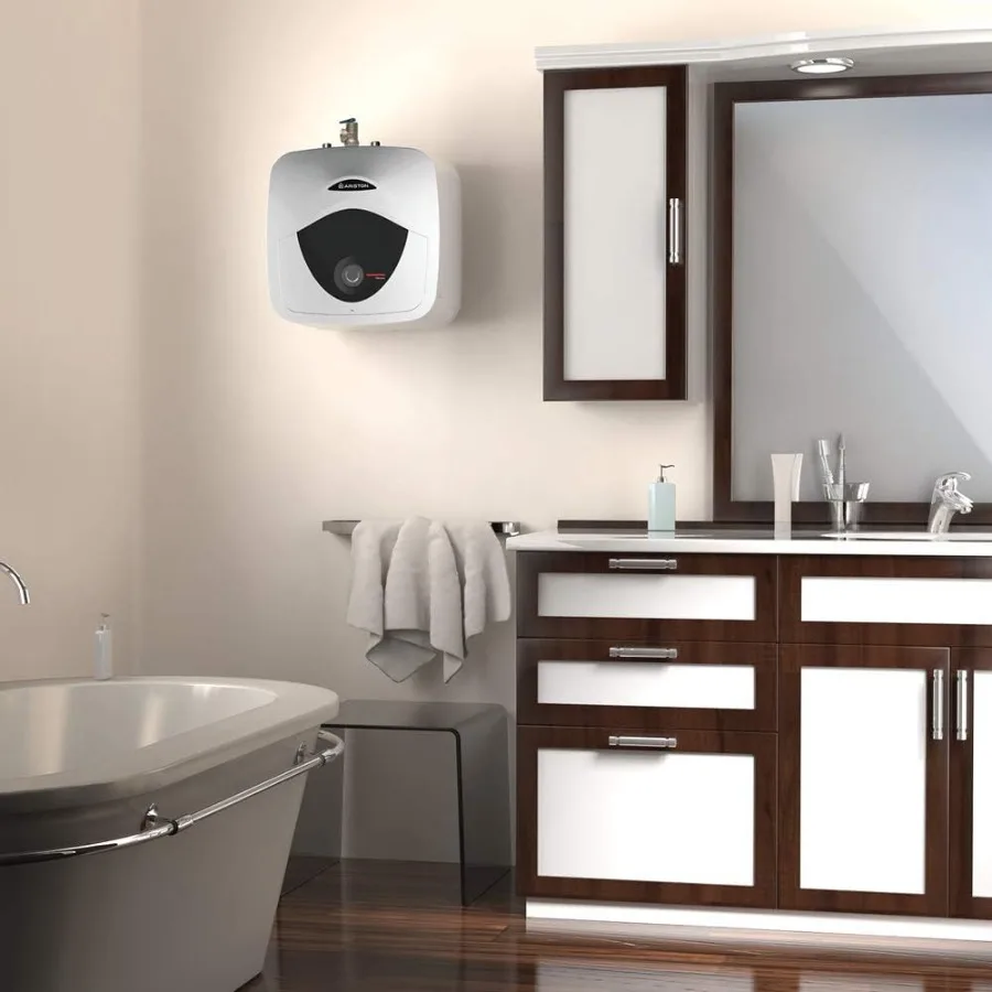 سعة 2.5 جالون 120 فولت أندريس خزان صغير سخان مياه كهربي حل تسخين مدمج للحوض تحت RV والمساحات الصغيرة