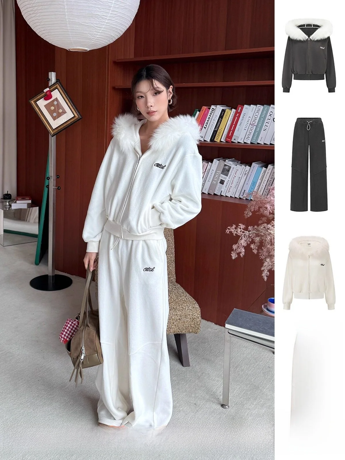 

Брендовые повседневные брюки Fce Sweatirt DEARSOCUTE Handpied Store, осенне-зимние модные женские брюки прямого кроя