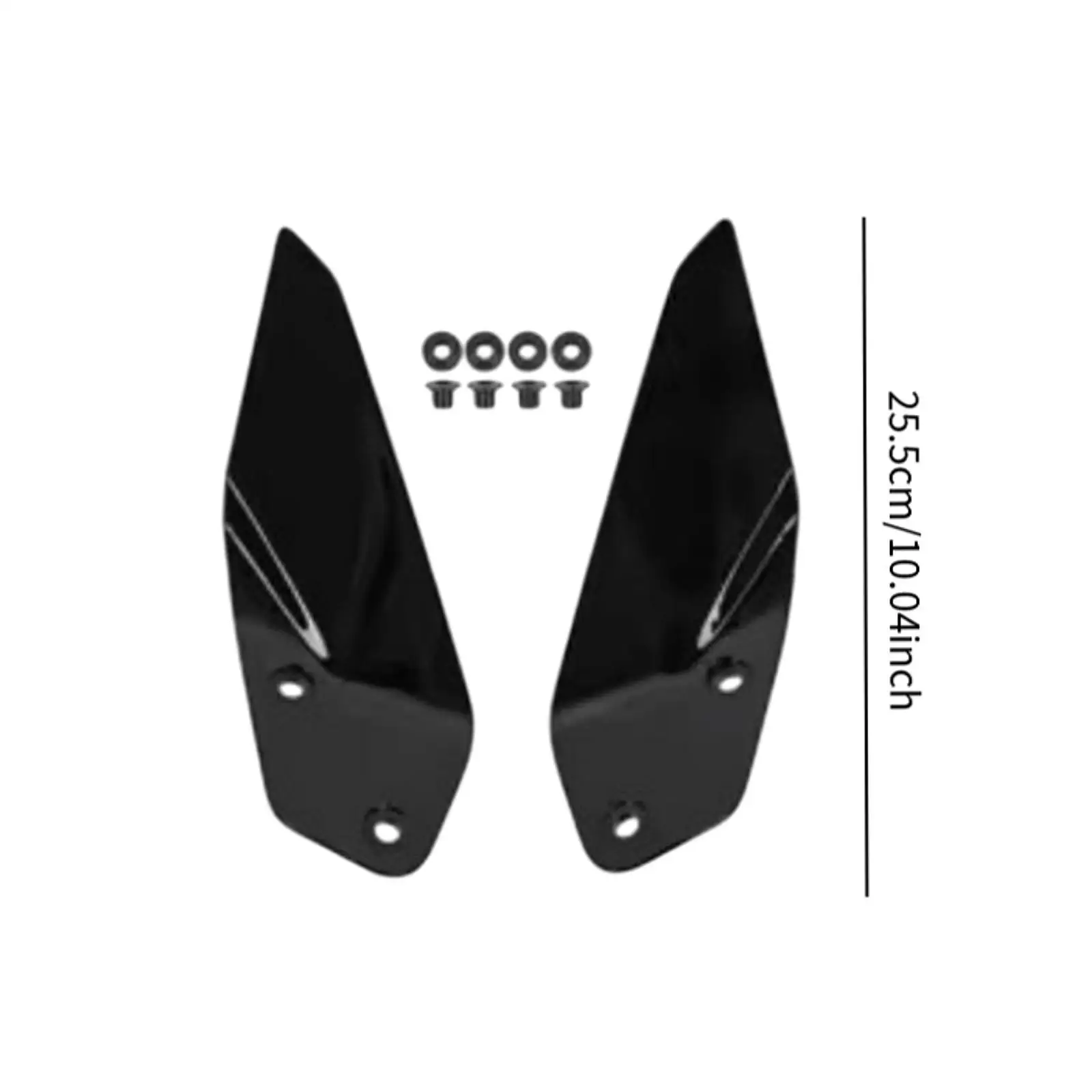 قطعتان من عاكسات الرياح الجانبية للدراجة النارية عالية الأداء وعملية وقوية