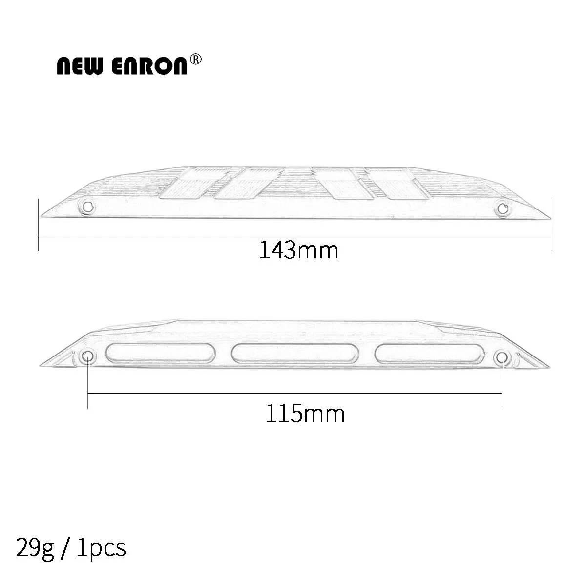 Aluminum Alloy Left / Right Outer Wing Guard Foot Pedal #8923 for TRAXXAS 1/10 MAXX Monster TRUCK 89076-4