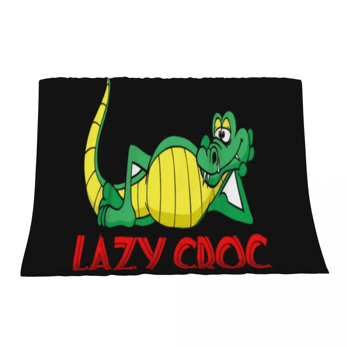 

Lazy croc Throw Blanket Hair Blankets For Sofas anime Blankets