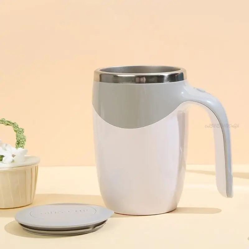 27RB القدح التلقائي القدح القابل لإعادة شحن الفولاذ المقاوم للصدأ مزج كوب لقهوة حليب