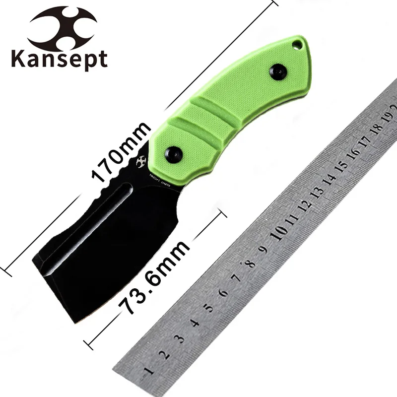 Imagem -02 - Kansept-facas de Lâminas Fixas Coreanas s Preto Stonewashed 14c28n Micarta G10 Handle com Bainha Kydex para Edc Carry Novo 2023