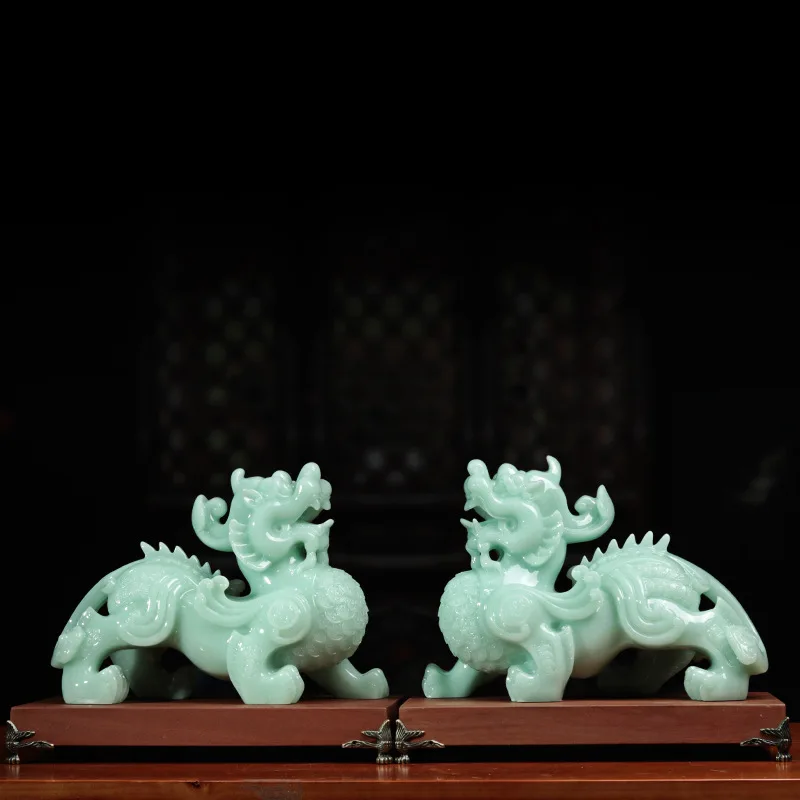 Tian Huang Yu Yu Shi Pi Xiu Decoration Lucky Town House Home Living Room Tv Cabinet Wine Cabinet Decor Housearming Gifts