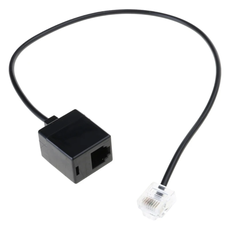 Ethernet RJ45 8P8C To RJ11 6P4C Adapter Cable,Office Converter Cord Male To Female RJ45 To RJ11 Converter Adapter Cable