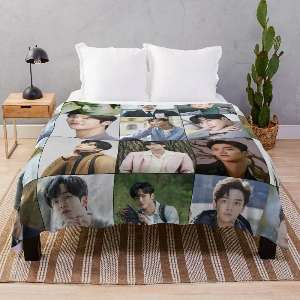 

Rowoon South Korean Singer Photo Collage Art Throw Blanket Thins cosplay anime Baby Multi-Purpose Blankets