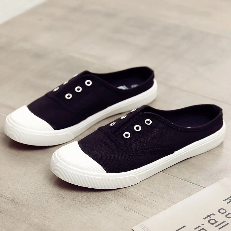 2380 black half slippers