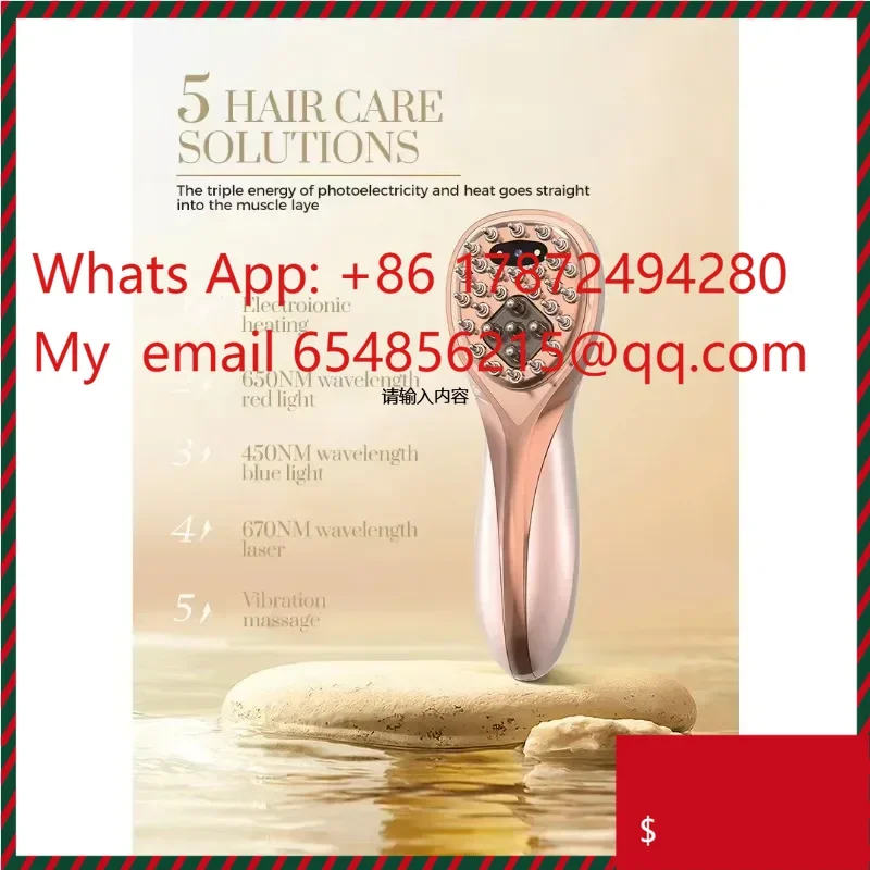 Hot Sales Personal Care A Electric Massage Comb Promotes Hair Regrowth Led Hair Growth Comb