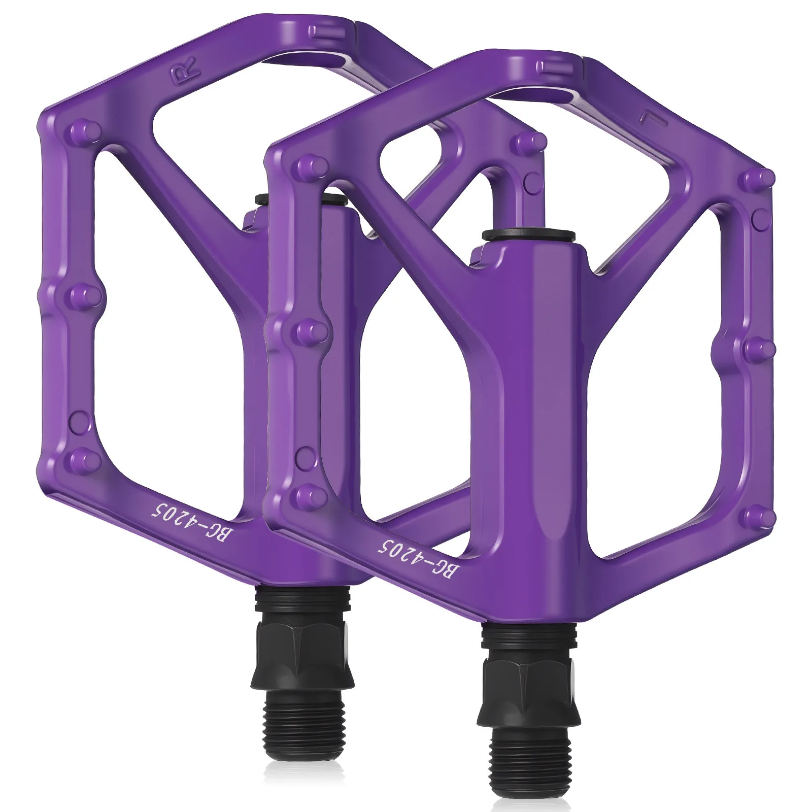 

1 Pair Aluminum Alloy Pedals Flat Mountain Bike Pedals Non-Slip For Adult Road Cycling Outdoor Riding Replacement Parts