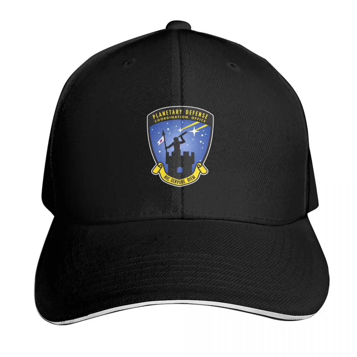 Planetary Defense Coordination Baseball Cap Adjustable Buckle Closure Moisture Wicking Quick Dry Curved Brim Classic Fit