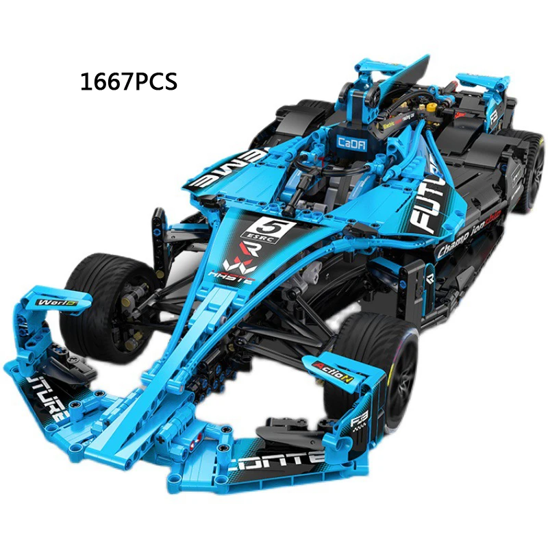 Technical Raido 2.4ghz Remote Control F1 Racing Car Building Block 1:8 Scale Fe Model Formula E RC Vehicle Brick Toy For Gifts