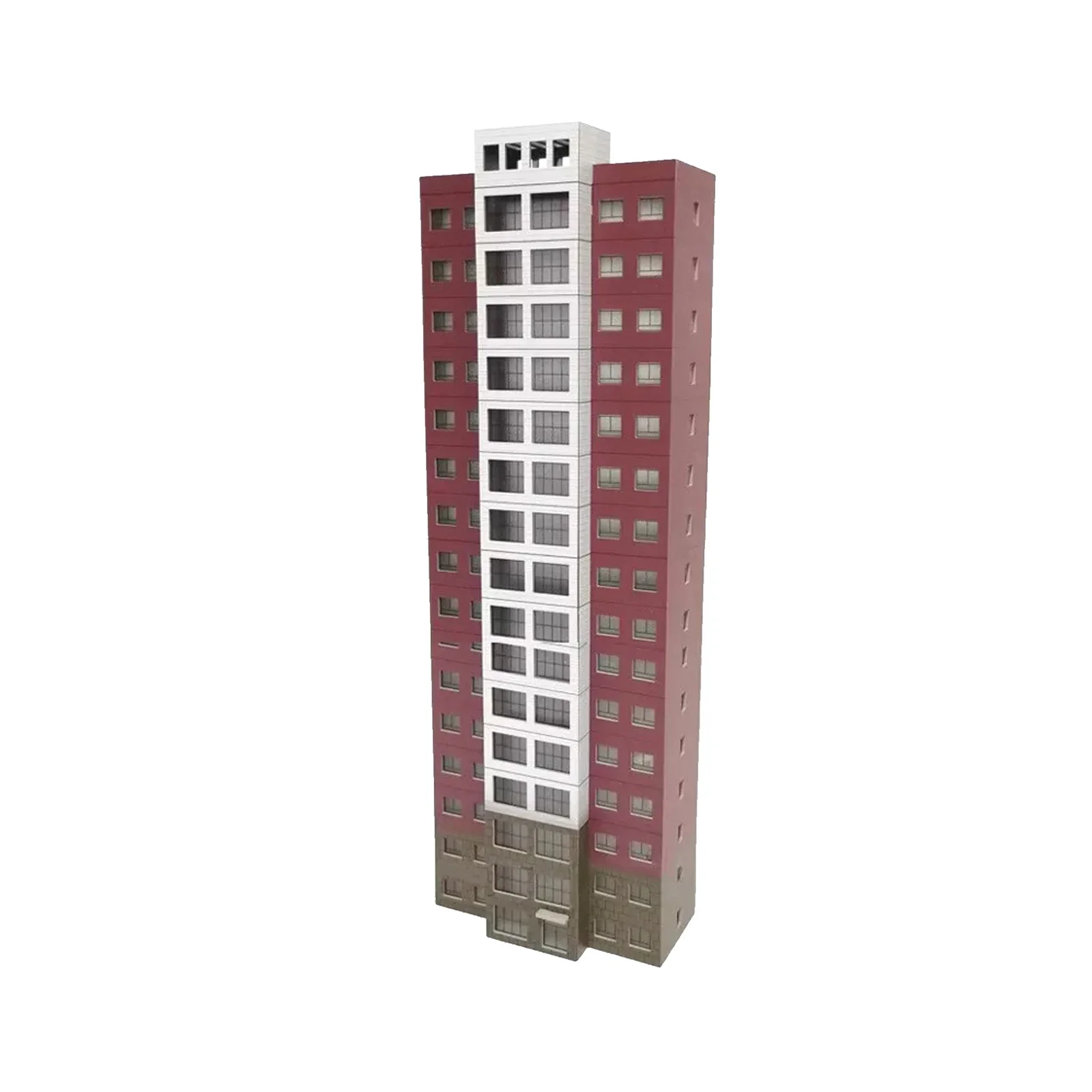 1/160 N Scale Buildings Train Railway Modern Tall Residential 16th Floor House A Toys