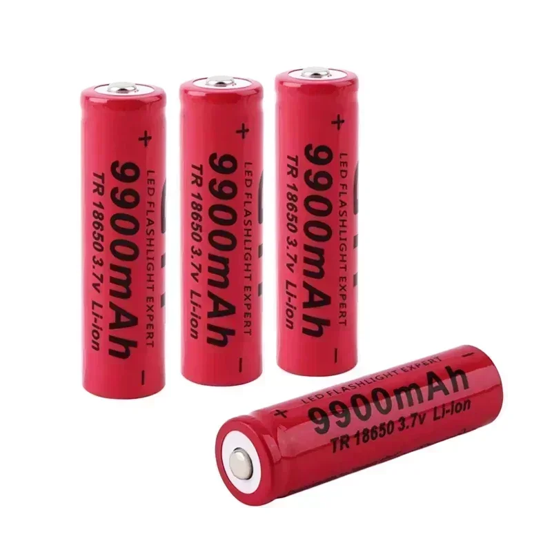 18650 lithium-ion battery rechargeable battery 3.7V 9900mAh suitable for various electronic products such as LED flashlights