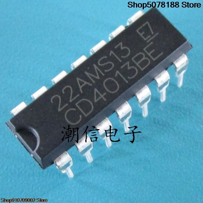 10 peças CD4013BE DIP-14