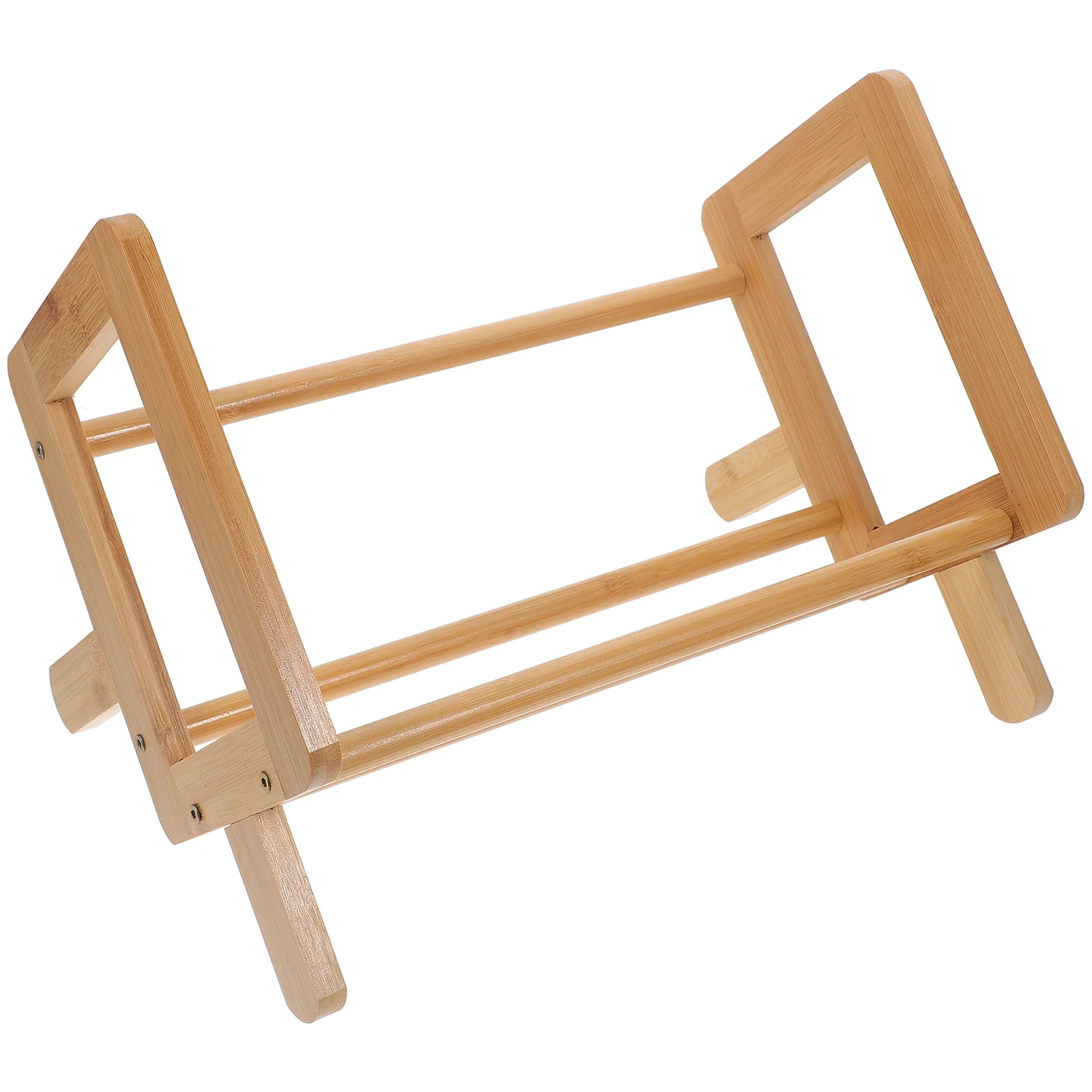 Desktop Bookshelf Storage Rack Bamboo Wearresistant Strong Load Bearing No Deformation Damage Office Home Classroom Library