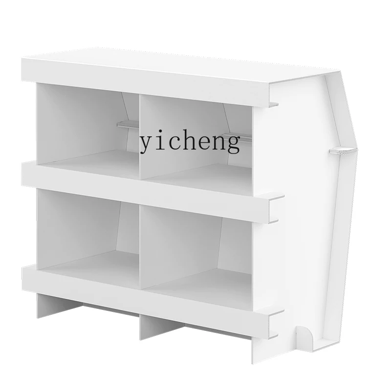 TQH Front Desk Reception Desk Modern Simple Creative Small Exhibition Activities Cashier Bar Corrugated Paper