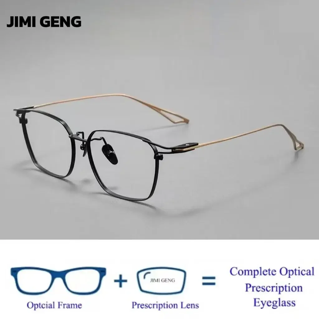 

Pure Titanium Blue Light Blocking Men Reading Glasses Handmade Myopia Eyeglasses Frames Photochromic Prescription Eyewear