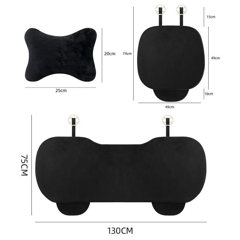 Car Seat Protection Pad Non-slip set Car Headrest daily travel head protection For Renault Koleos Duster Megane 2 Logan CAPTUR