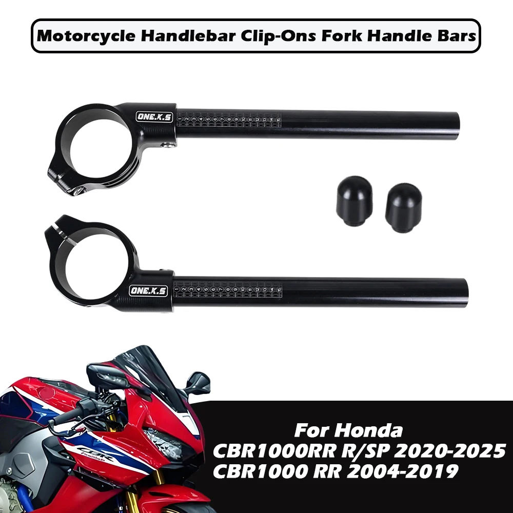 50MM Motorcycle Accessories Handlebar Clip-Ons Fork Handle Bars For Honda CBR1000RR 2004 - 2019 CBR 1000RR R/SP 2020 - 2025