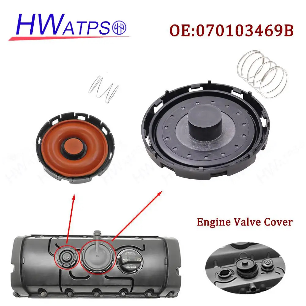 Cylinder Head PCV Valve Cover Repair Kit 070103469B For Volkswagen Transporter Touareg Campmob. 2004-2010 070103503E 07Z103503H