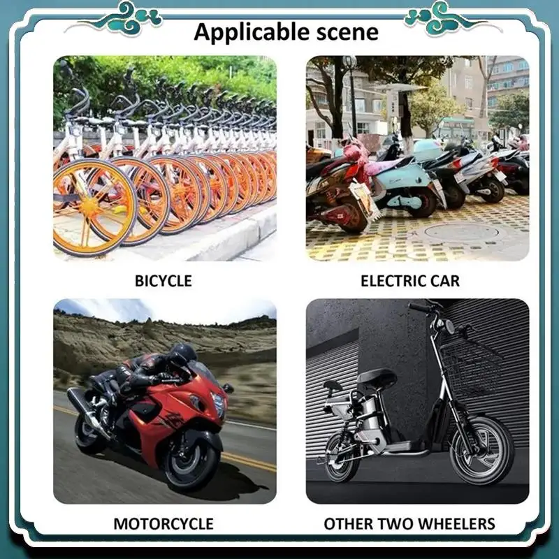 ABTU-دراجة نارية TPMS مراقبة ضغط الإطارات بالطاقة الشمسية في الوقت الحقيقي نظام مراقبة ضغط الإطارات مستشعر درجة الحرارة متين #2