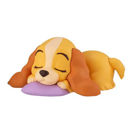 Bandai Disney Action Figures Model Sleep Shaped Ornament Little Pig and Dog Gashapon Ornament Official Genuine Capsule Toys