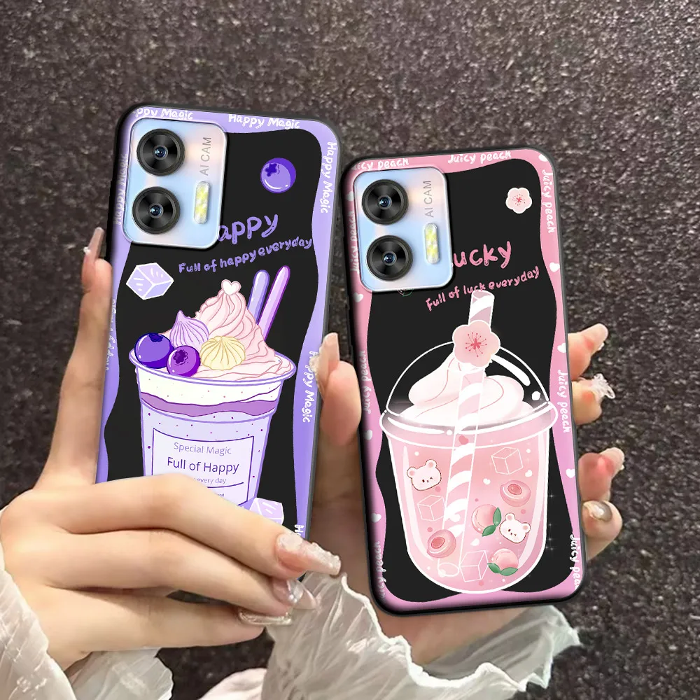 For Oukitel C35 / C36 Case Cartoon Ice Cream Soft Silicon TPU Astronaut Pattern Phone Case For Oukitel C 35 Cute Back Cover Lid