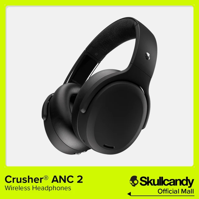 Original Skullcandy Crusher ANC 2 Bluetooth Headset Noise Reduction Headphones Smart Mic Bass Large Capacity Battery Earphones
