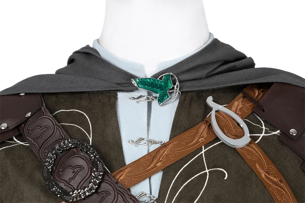 Disfraz de Legolas para hombre, traje de Cosplay con capa de elfo, príncipe, traje de batalla de cuero, conjunto de uniforme para Halloween, fiesta de Carnaval