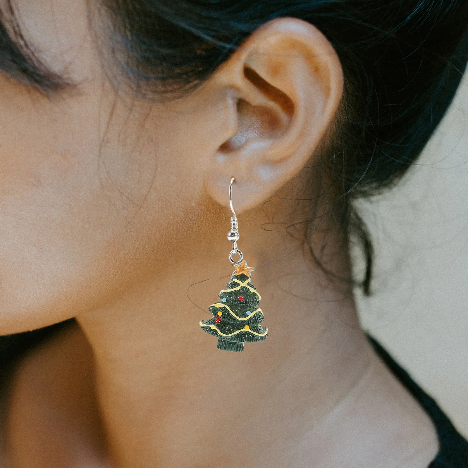 

Christmas Dangle Alloy Sturdy Festive Ear Pendant Xmas Party Gift Women Girls Family Christmas Earrings Friends