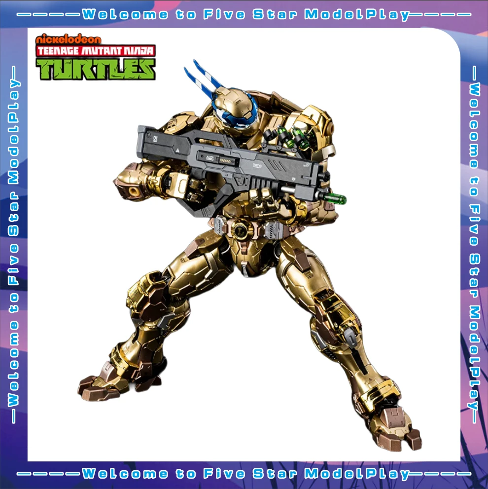 

【FS】HEATBOYS MechaHeat Alloy Mecha TMNT Leonardo Golden Edition Action Figure Model Toy Gift