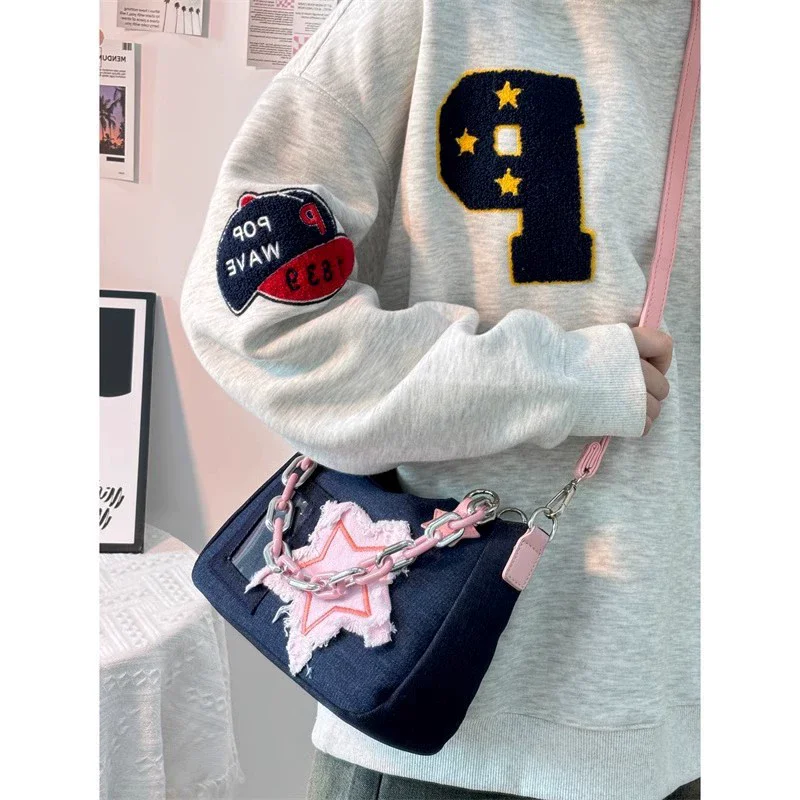 Denim Women Underarm Shopper Totes Large Capacity Designer Hobo Shoulder Bag Luxury Women's Handbags Small Crossbody bags purse