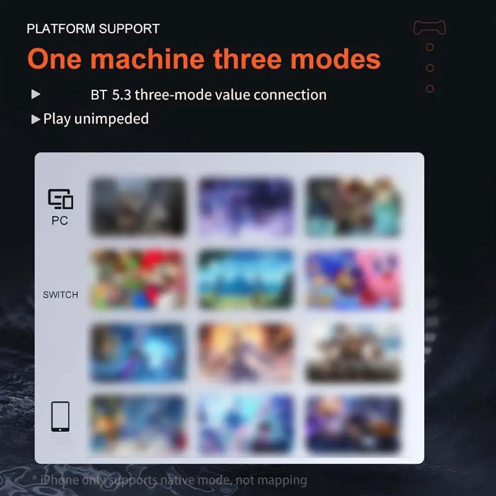 Poignée de jeu télescopique pour téléphone portable, conception de dissipation thermique, semi-conducteur, Android, iOS, commutateur, contrôleur de jeu Bluetooth, D6n4